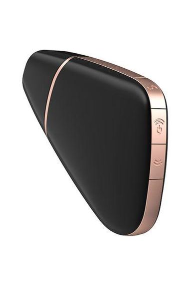 Вакуумный стимулятор клитора Satisfyer Love Triangle Sucking, черный Sex Aura | Зображення 4