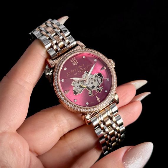 Годинник наручний Awarder 047 Silver-Gold-Pink | Зображення 2