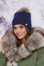 Шапка «Тияна» джинсовый