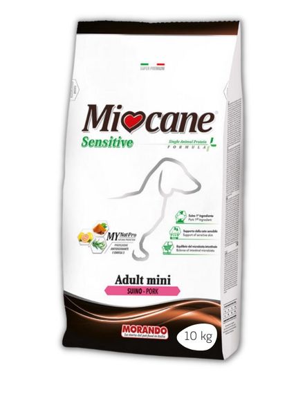 Корм Morando Miocane Mini Sensitive Pork Monoprotein сухий зі свининою для дорослих собак малих порід 10 кг