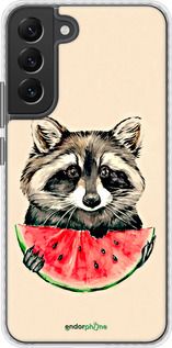 Чохол на Samsung Galaxy S22 Plus Єнотик з кавуном "4605pc-2495-2448"