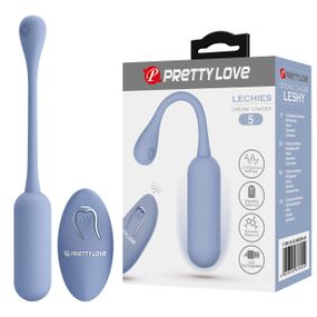 Віброяйце вагінальне Pretty Love Lechies Dream з пультом, блакитне, 18.6 х 2.8 см Sex Aura