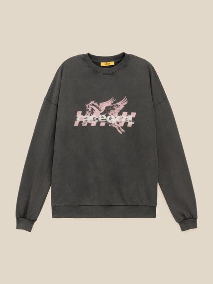 Світшот з принтом жіночий LAWA WBC02496 XS Графітовий shop (2000999613890)