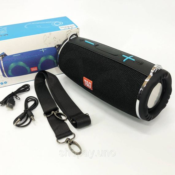 Портативна колонка зі світлодіодним підсвічуванням TG642, Бездротова bluetooth колонка TO-53 | Зображення 2