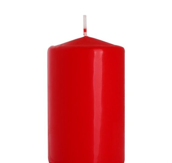 Набір свічок 4 шт. циліндр Bispol AURA Candles Червоні (sw40/60-030) | Зображення 1