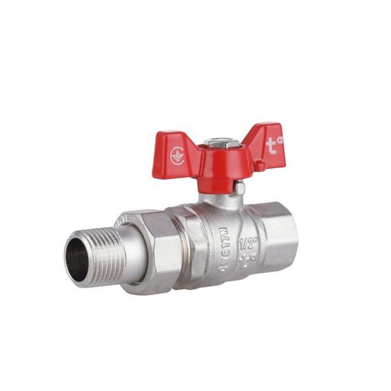 Кран кульовий "Американка" Thermo Alliance Forte 1/2" прямий SF220W15