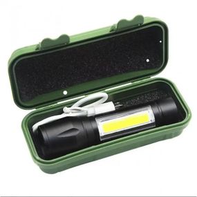 Ліхтар ручний акумуляторний світлодіодний Bailong BL-511 COB usb micro charg/Чорний BR000062