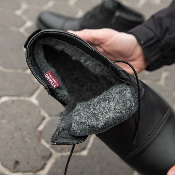 Черные зимние ботинки со шнуровкой и замком 41 43 44 размер | Зображення 2