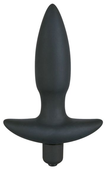 Анальна пробка - Black Velvet Vibrating Plug Small | Зображення 1