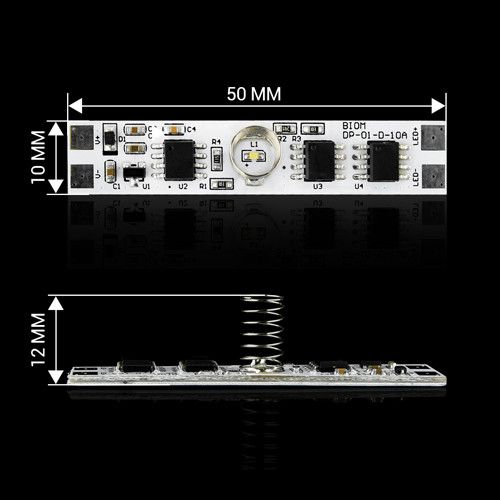 Сенсорный диммер DP-01-D-10A для профиля 10А DC12V для LED лент | Зображення 4
