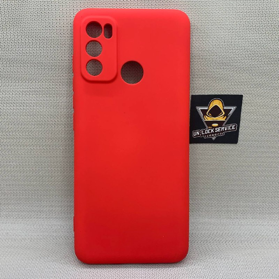 Motorola G60 SoftTouch Silicone Протиударний чохол софт тач Червоний
