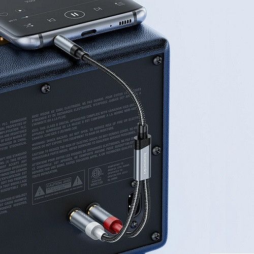 Аудіо кабель 2RCA на mini JACK Toocki  5м. | Зображення 2