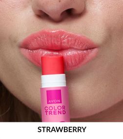 Бальзам для губ Avon Полуниця / Strawberry | Зволожуючий з легким відтінком 4 г