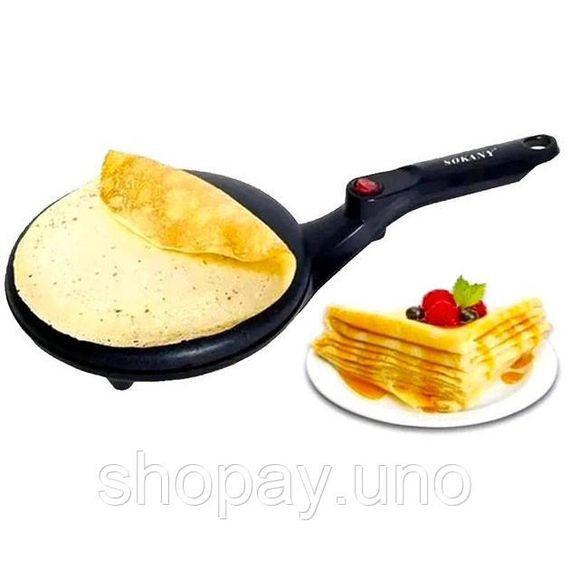 Млинець електричний CREPE MAKER. Колір: чорний SG-17 | Зображення 2