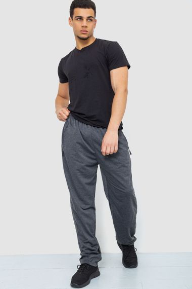Спорт чоловічі штани, колір темно-сірий, 244R41392 | Зображення 1
