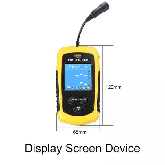Ехолот портативний Fish Finder до 100м портативний сонар універсальний | Зображення 3
