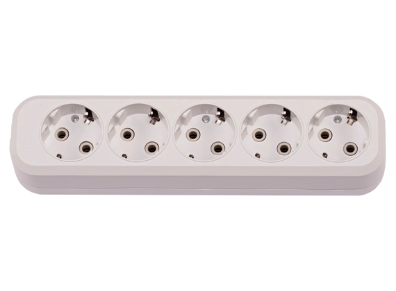 Колодка 5 гнезд с заземлением Leon Ny95000067