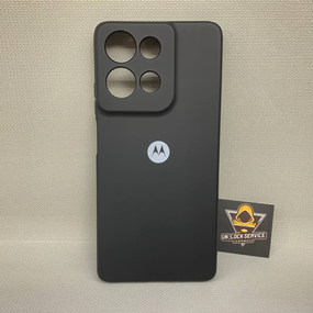 Чохол з логотипом Motorola G75 | Протиударний | Soft Touch | Сірий