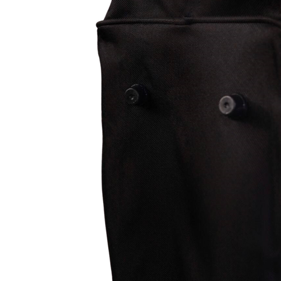 Сумка дорожня з плащівки 27х48х21 см. Сумка для спорту, подорожей чорна | Зображення 1