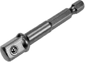 Держатель адаптер торцевых головок HEX 1/4"- 3/8" х65 мм YATO YT-04626