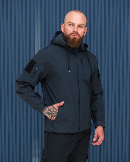 Куртка софтшелл спринг темно-синий S XL | Зображення 7