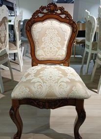 Стілець класичний 8072 горіх, оббивка тканина 8072A-A, фабрика Daming