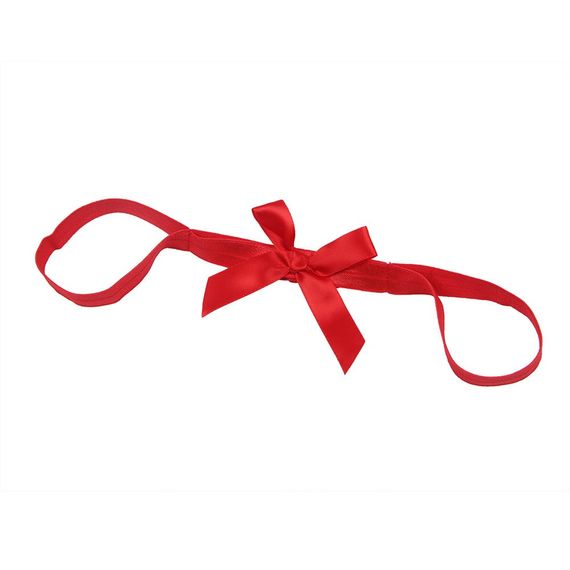 Комплект белья с бантиками Star Night и декоративными наручниками, красный, XS-S sexstyle | Зображення 7