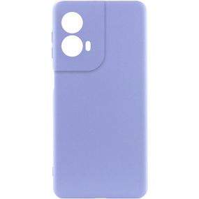 Чохол Silicone Cover Ummi Lakshmi Full Camera (AA) для Motorola Moto G85 Бузковий / Dasheen