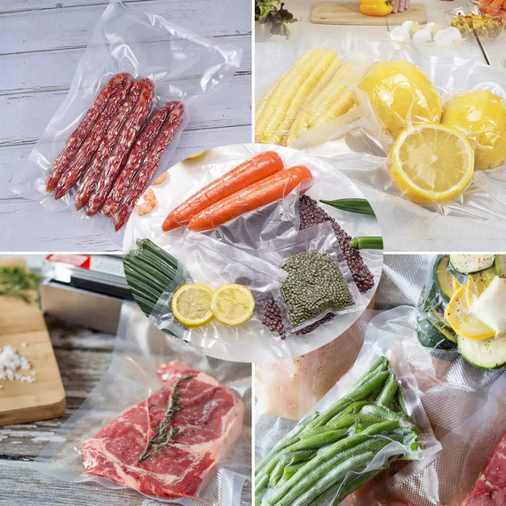Пакеты для вакууматора рифленые в рулоне 28x1500 см гофрированные для вакуумного упаковщика | Зображення 1