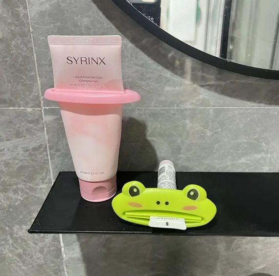 Дозатор для зубної пасти у формі тварини (жабка), тримач тюбика для легкого видавлювання зубної пасти. | Зображення 4