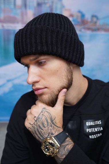 Мужская зимняя балаклава - шапка черный | Зображення 1