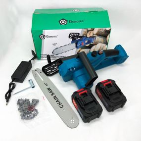 Компактная пила для дачи DOMOTEC Chain Saw 12" (30см), Переносная цепная пила на аккумуляторе FD-48