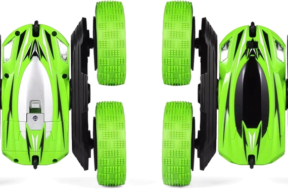 Машинка перевертыш вездеход трюковая на радиоуправлении Ydjia Stunt Car D828 Green | Зображення 4