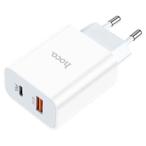 МЗП Hoco C97A PD20W+QC3.0 (1USB-A/1C) Білий | Зображення 1