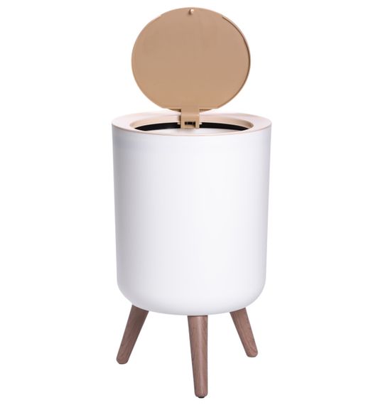 Відро для сміття з клік-кришкою на ніжках 8 літрів відро для сміття на кухню, в спальню і для офісу HP-45-13 | Зображення 1