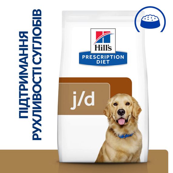 Hill's Prescription Diet j/d Сухий корм для собак догляд за суглобами, з куркою, 12 кг | Зображення 1