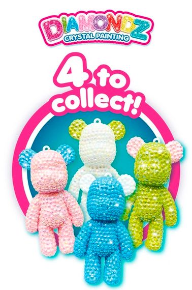 Набір для створення брелка Craze Diamondz Ведмедик зі стразами в асортименті | Зображення 4