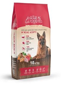 Сухий корм для дорослих собак «М'ясне асорті» DOG ADULT MEDIUM Універсальний 10 кг