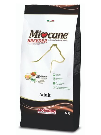 Корм Morando Miocane Adult Chicken сухий з куркою для дорослих собак середніх та великих порід 20 кг