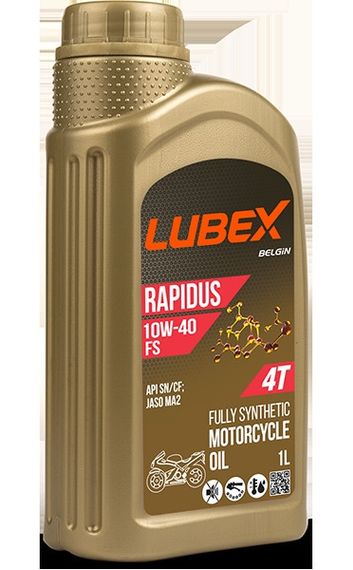 Моторна олива LUBEX RAPIDUS 4Т FS 10w40 1л API SN/CF; JASO MA2