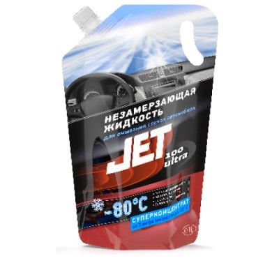 Незамерзаюча рідина для скла -80°С JET 100 ULTRA пакет 1 л