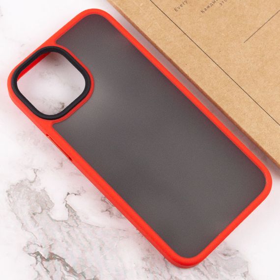 TPU+PC чохол Metal Buttons для Apple iPhone 13 (6.1") TPU+PC, Червоний | Зображення 3