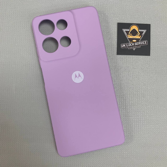 Чохол з логотипом Motorola G75 | Протиударний | Soft Touch | Рожевий