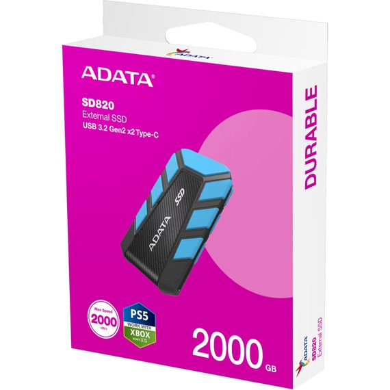 Накопичувач SSD USB 3.2 2TB SD820 ADATA (SD820-2000G-CBU) | Зображення 5