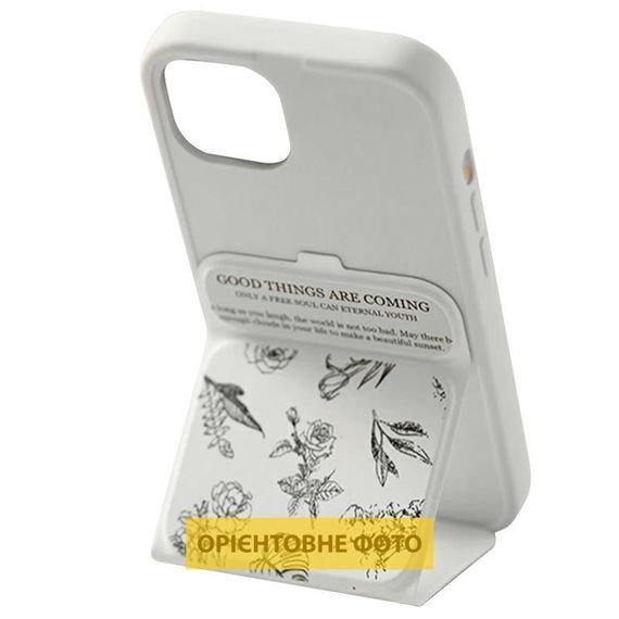 Чехол TPU Panel Stand для Apple iPhone 17 Pro (6.3") Floral Sketch | Зображення 2