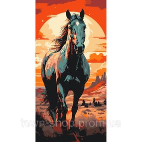 Картина по номерам "Horse art" 11541-AC 40х80 см