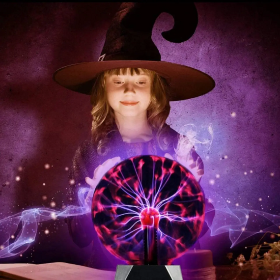 Магічна плазмова куля 12.3 см, ефект блискавки та світловий ефект | Зображення 3