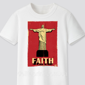 Футболка з християнським принтом Faith. Віра. FH-1