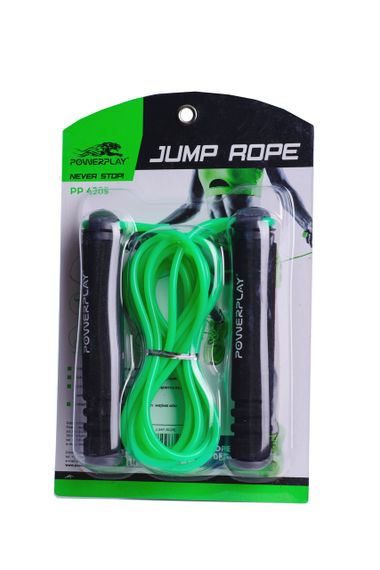Скакалка PowerPlay 4205 Classic Plus Jump Rope Зелена (2,7m.) | Зображення 1