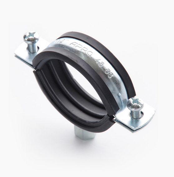 Хомут трубний 25-28мм 1 3/4" з комбінованою гайкою M8/M10 APRO | Зображення 1